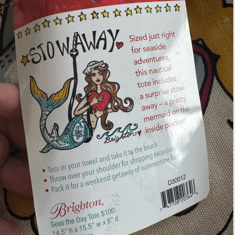 Brighton Seas the Day Tote Bag - Picture 9 of 9